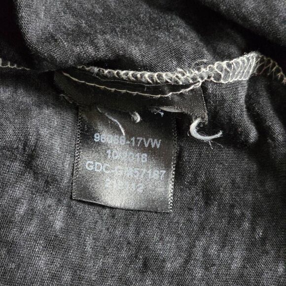 Harley-Davidson Rhinestone Wings Black V-Neck Tee Size L - Picture 4 of 8